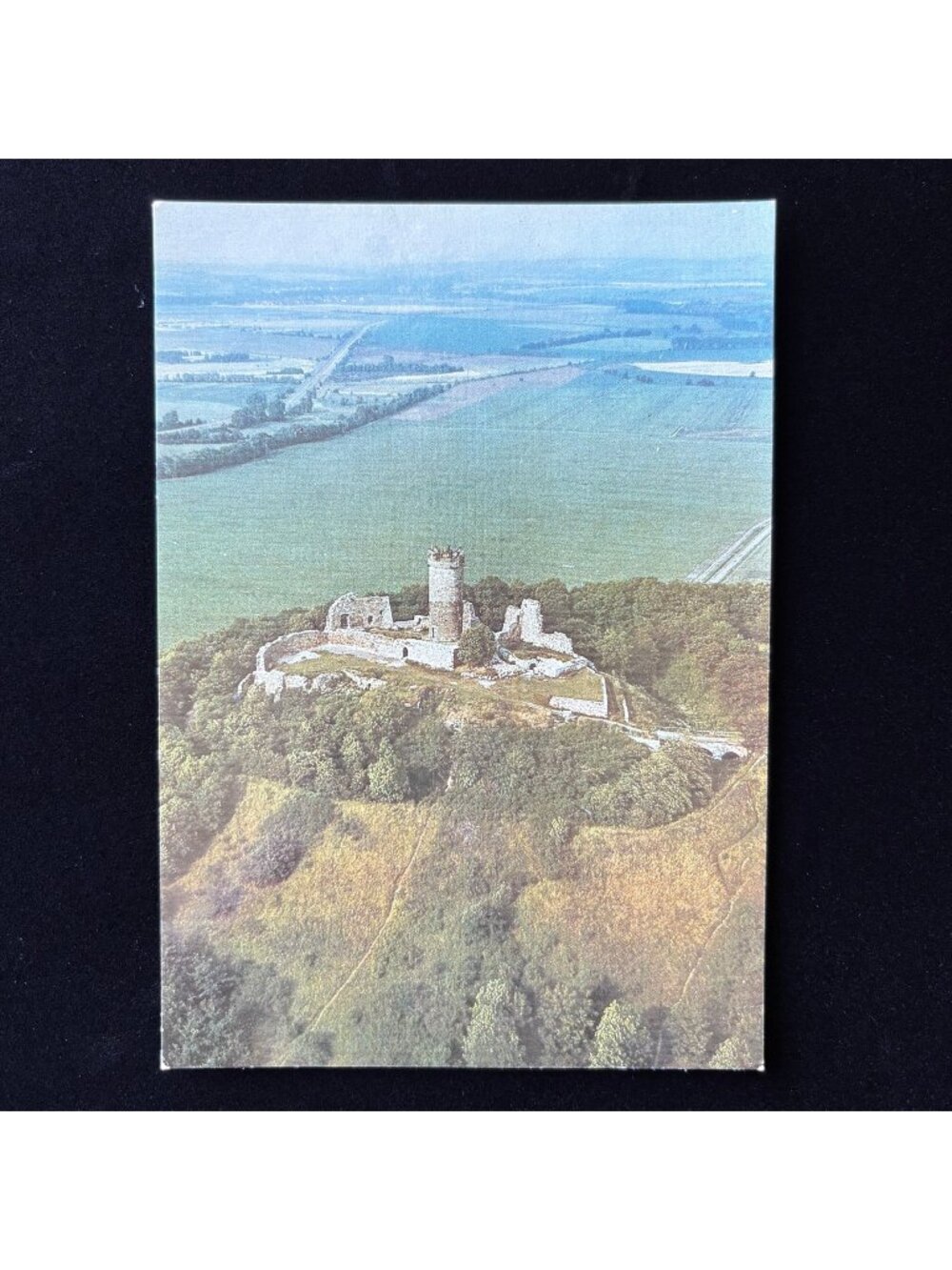 Vintage Postcard East German Aerial View Muhlburg Castle Interflug Aero-Foto DDR